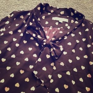 ✨Sold✨ Loft Heart Blouse